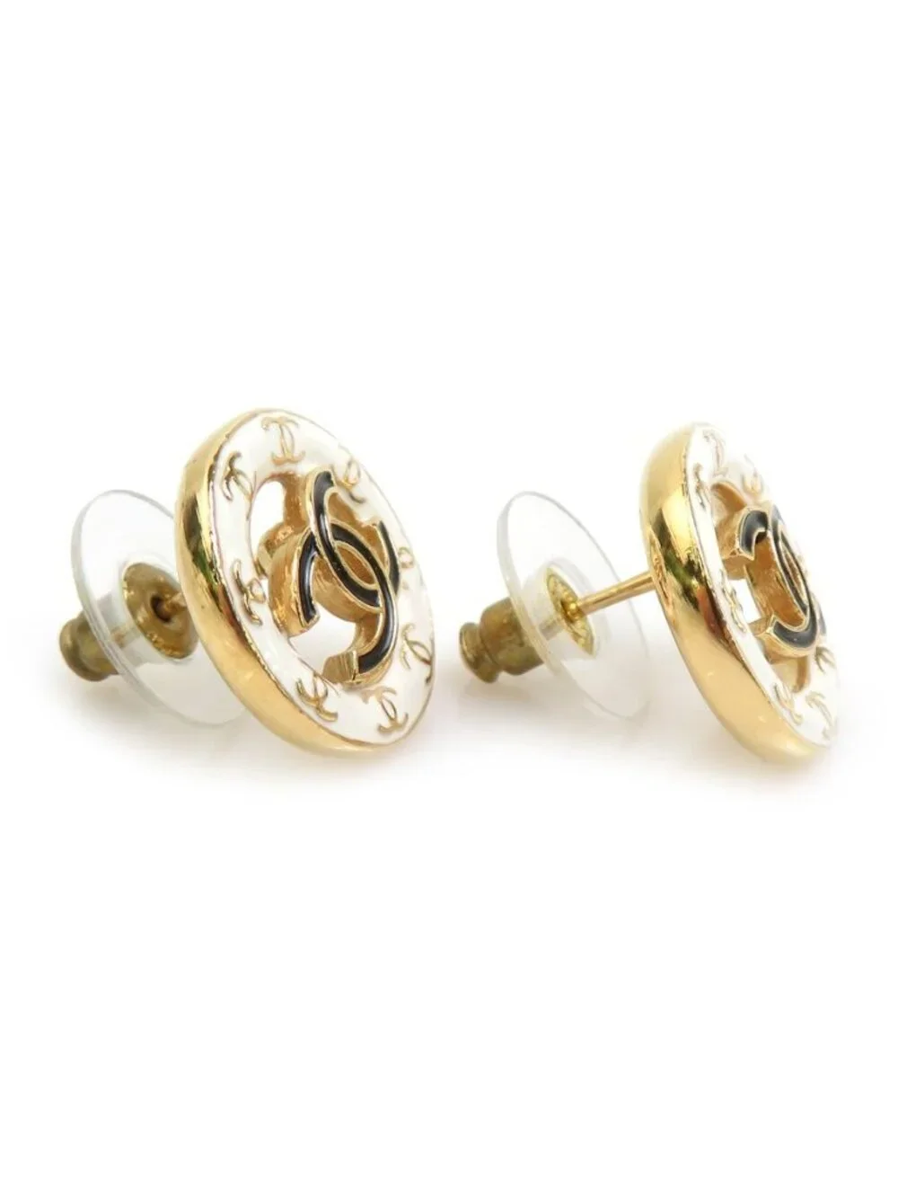 Chanel Earrings White Gold